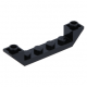 LEGO tetőelem fordított 45°-os 6×1, fekete (52501)
